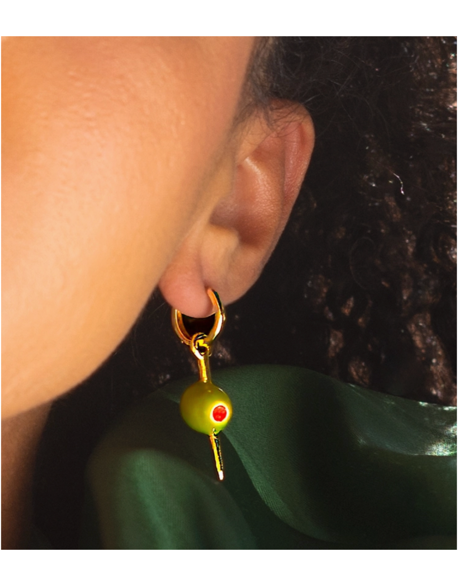 Martini Olive Earrings