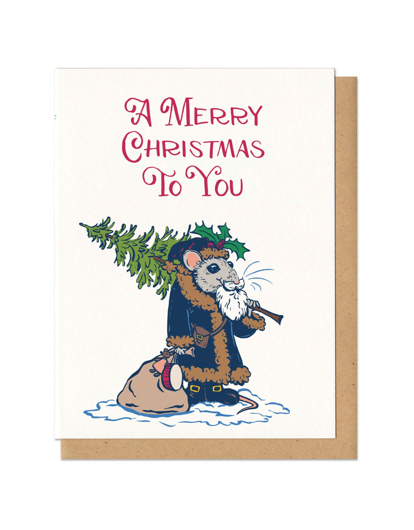 A Merry Christmas to You Mouse Greeting Card