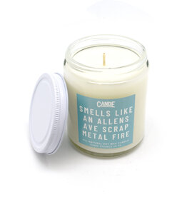 Allen's Ave Scrap Metal Fire Candle