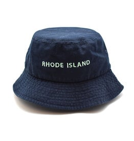 Rhode Island Bucket Hat - Navy/Aqua