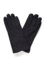Cable Knit Touchscreen Gloves - Charcoal