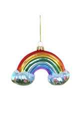 Spring Rainbow Glass Ornament