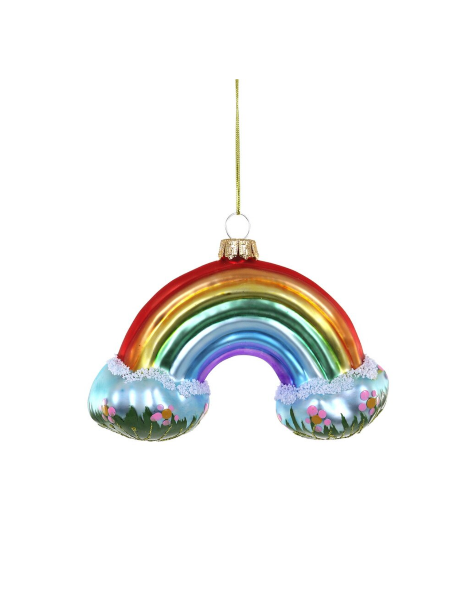 Spring Rainbow Glass Ornament