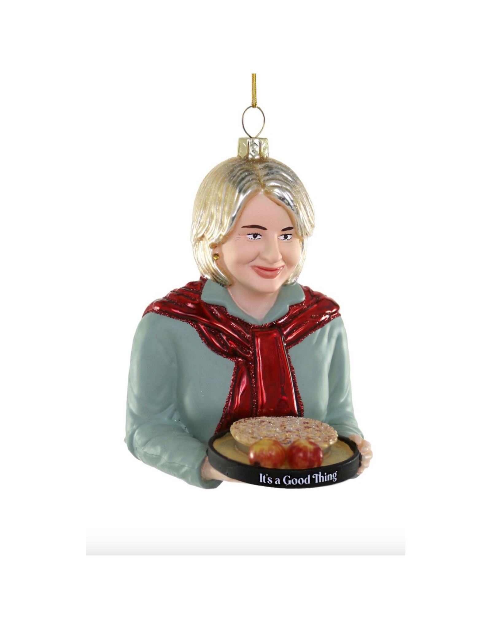 Martha Stewart It's a Good Thing Glass Ornament