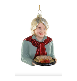 Martha Stewart It's a Good Thing Glass Ornament