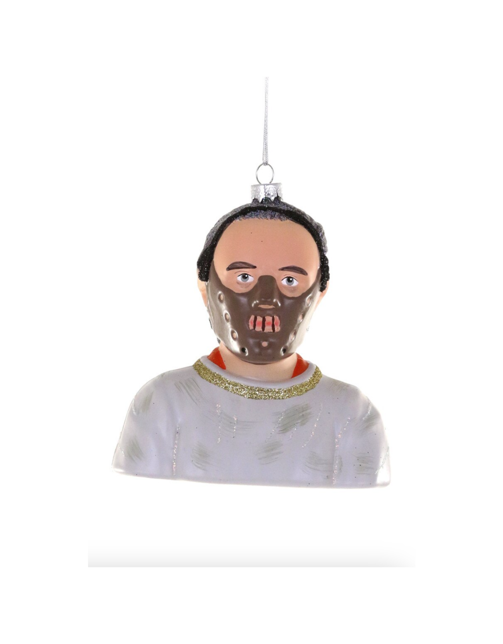 Hannibal Lector Glass Ornament