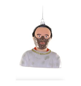 Hannibal Lector Glass Ornament