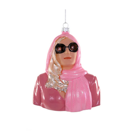 Tanya (The White Lotus) Glass Ornament