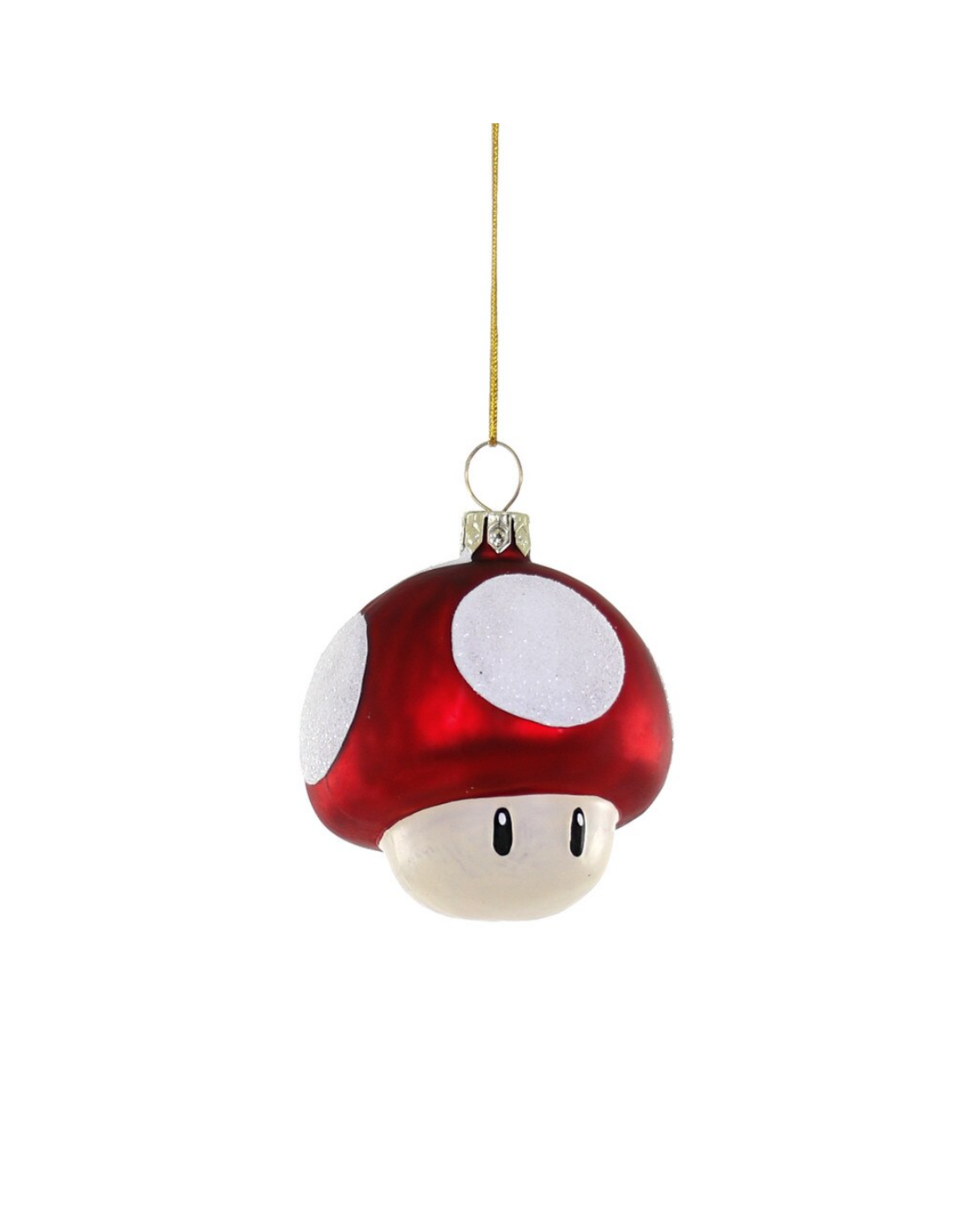 Mario Mushroom Glass Ornament