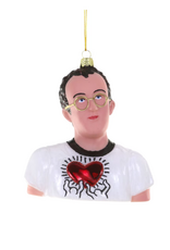 Keith Haring Glass Ornament