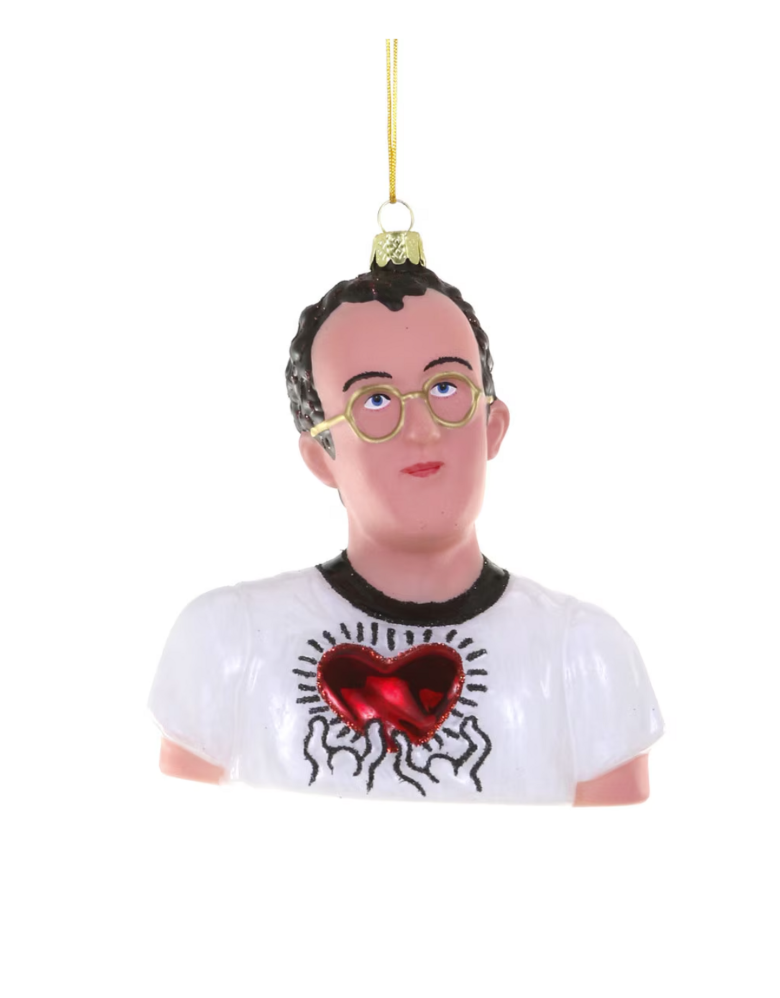 Keith Haring Glass Ornament