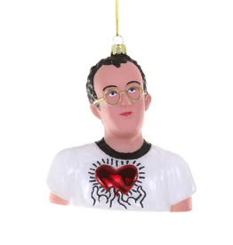 Keith Haring Glass Ornament