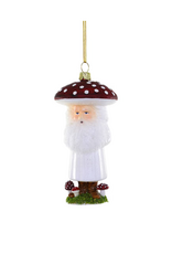 Woodland Dwarf Mushroom Glass Ornament