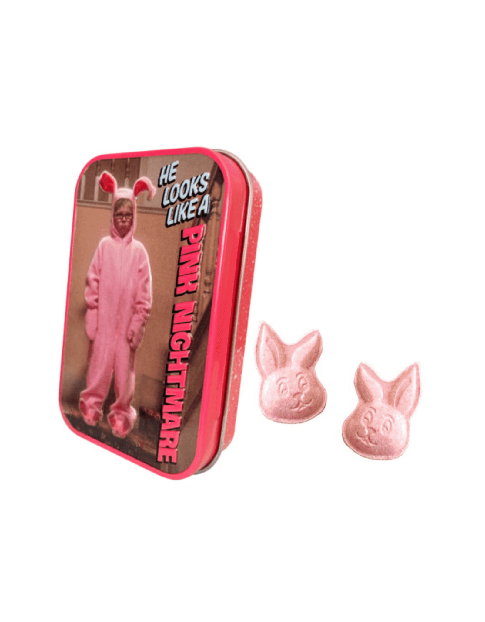 Christmas Story Pink Bunny Nightmare Tin