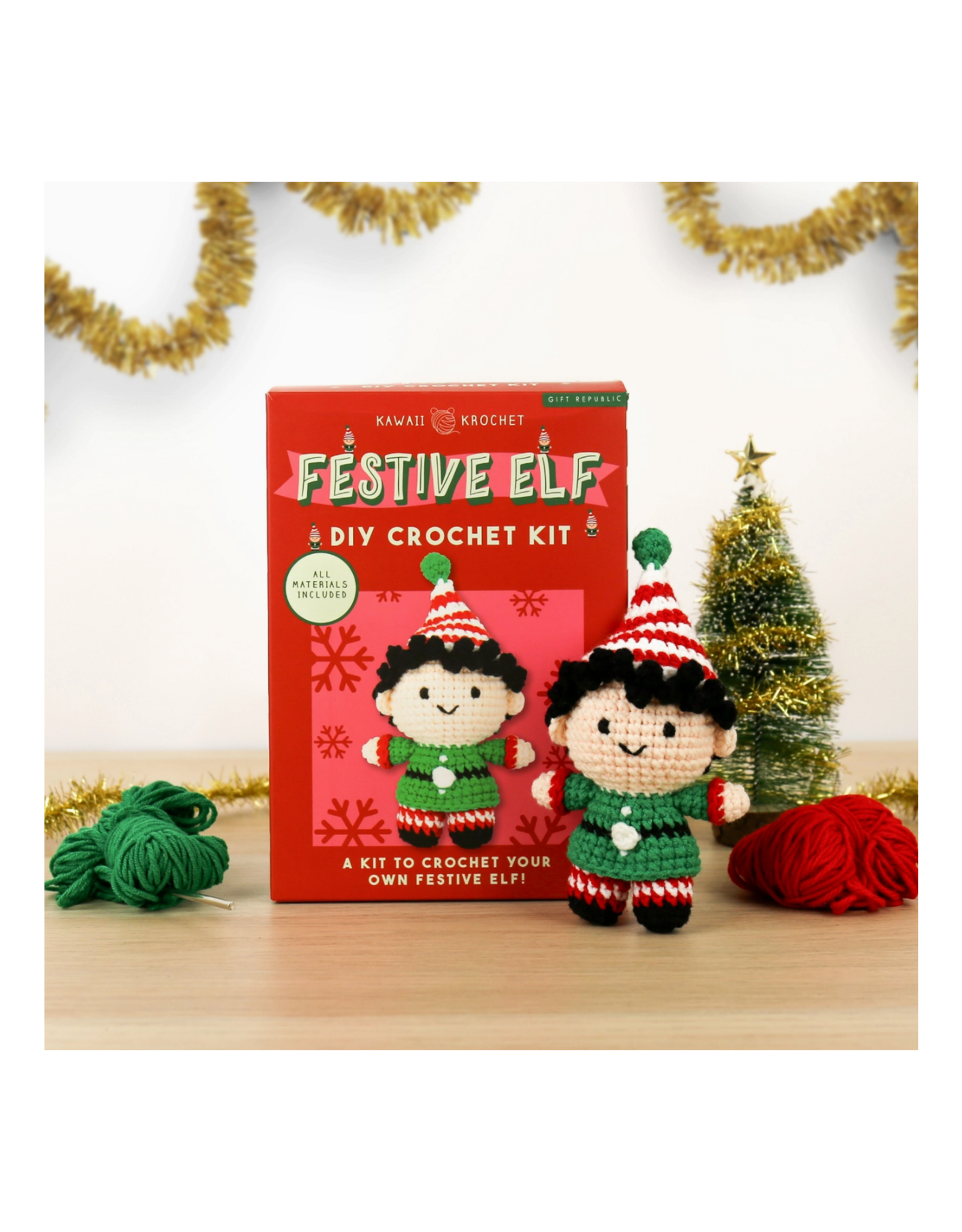 Festive Elf DIY Crochet Kit