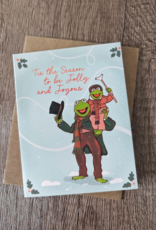 Sadsquatch Jolly and Joyous Muppet Christmas Greeting Card