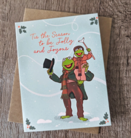 Sadsquatch Jolly and Joyous Muppet Christmas Greeting Card