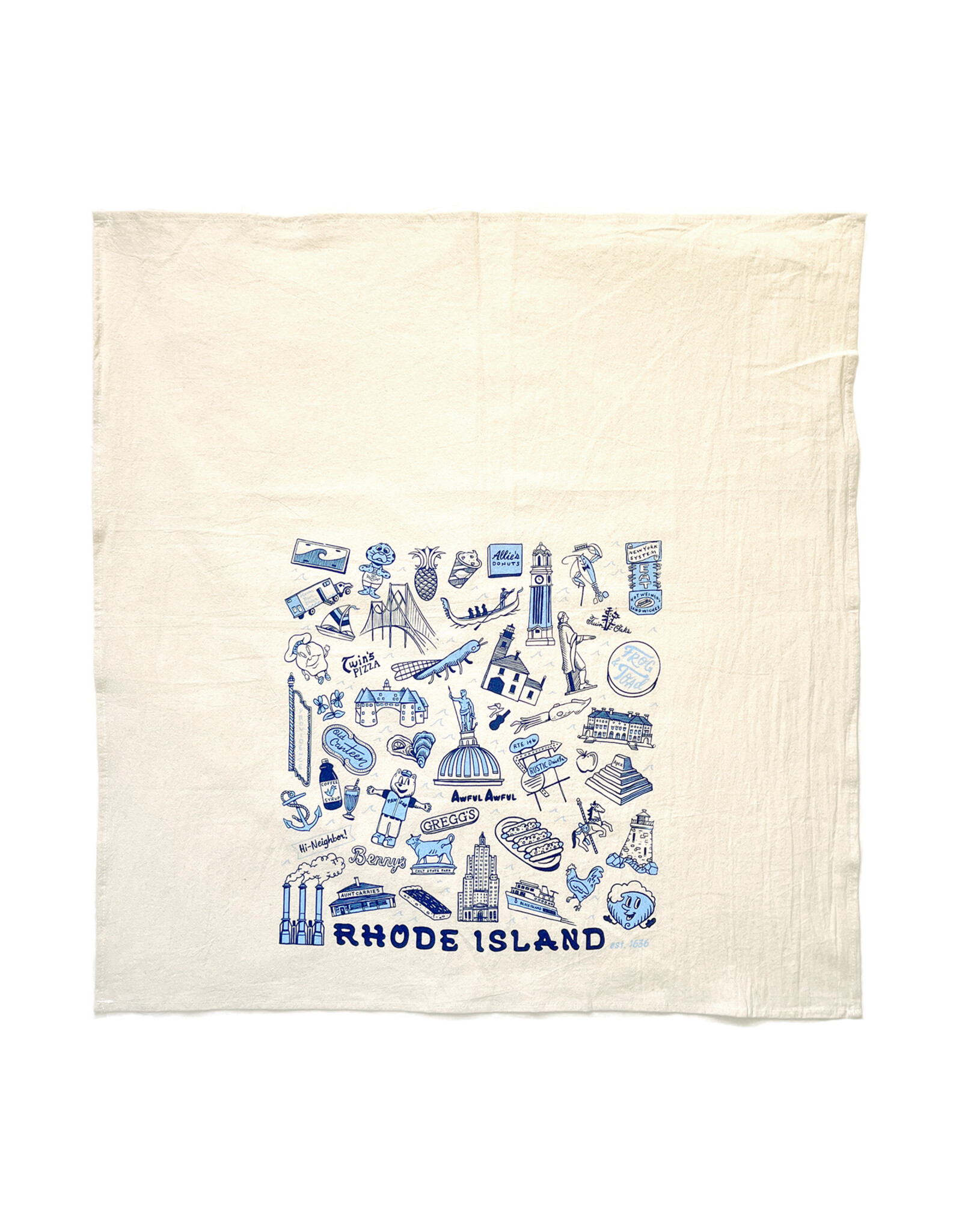 Rhode Island Doodles Tea Towel