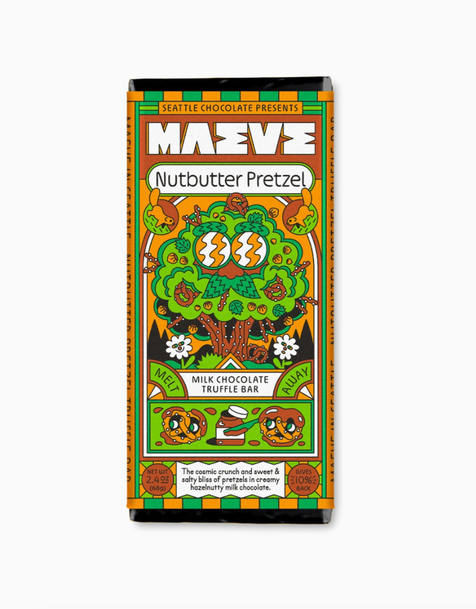 Nutbutter Pretzel Milk Chocolate Truffle Bar