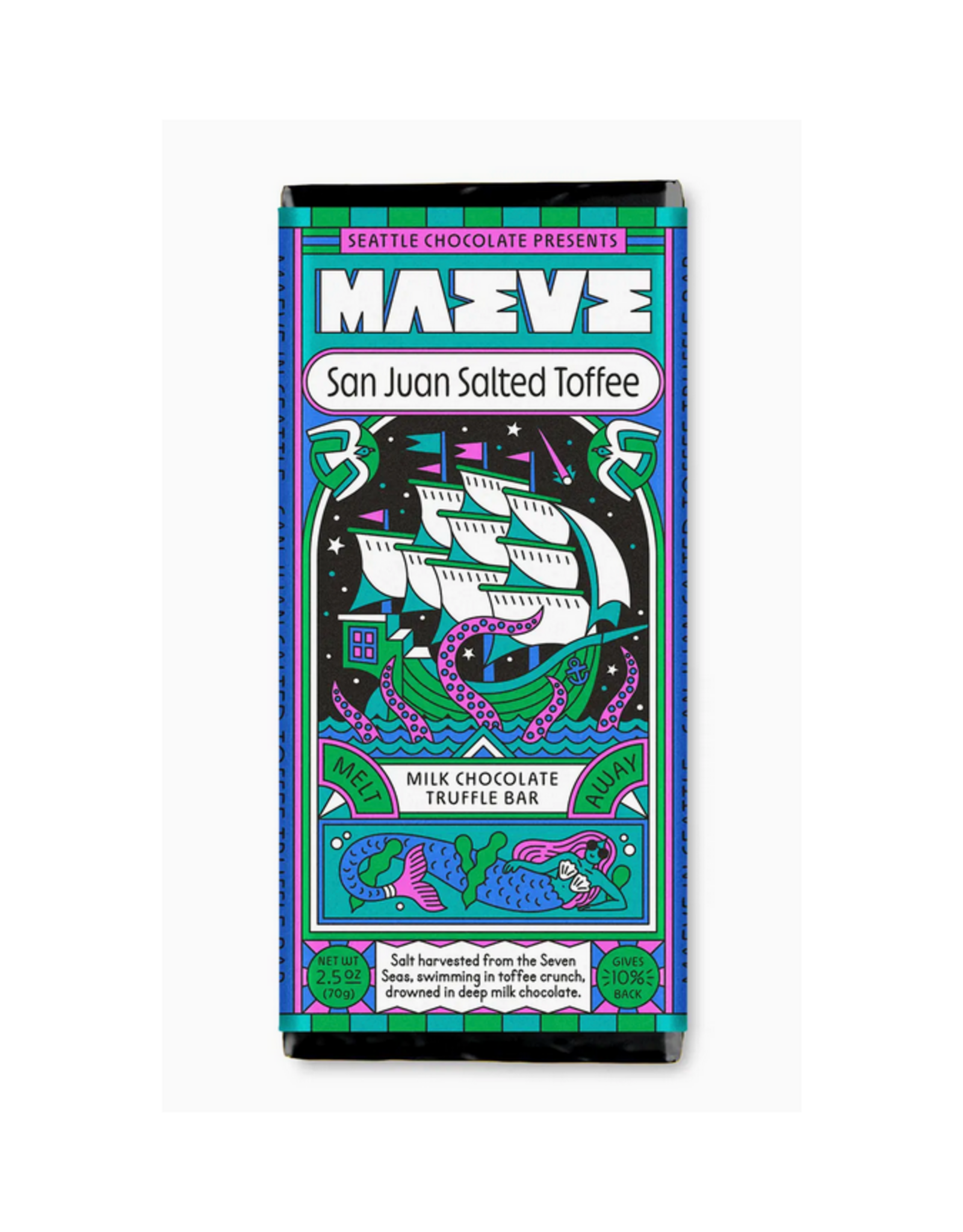 San Juan Salted Toffee Milk Chocolate Bar