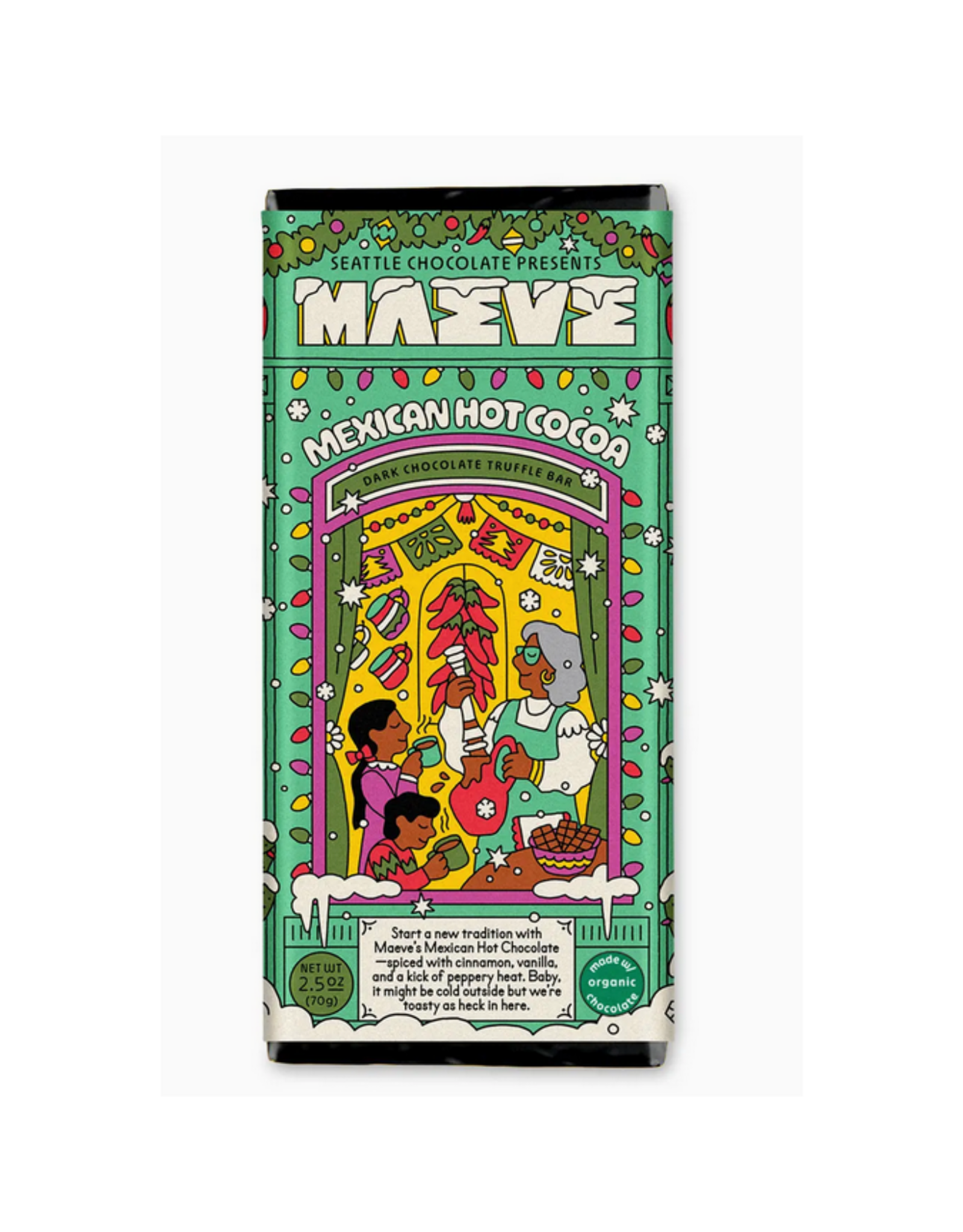 Mexican Hot Cocoa Dark Chocolate Truffle Bar