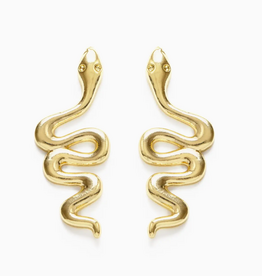 Coiled Serpent Stud Earrings