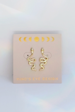 Coiled Serpent Stud Earrings