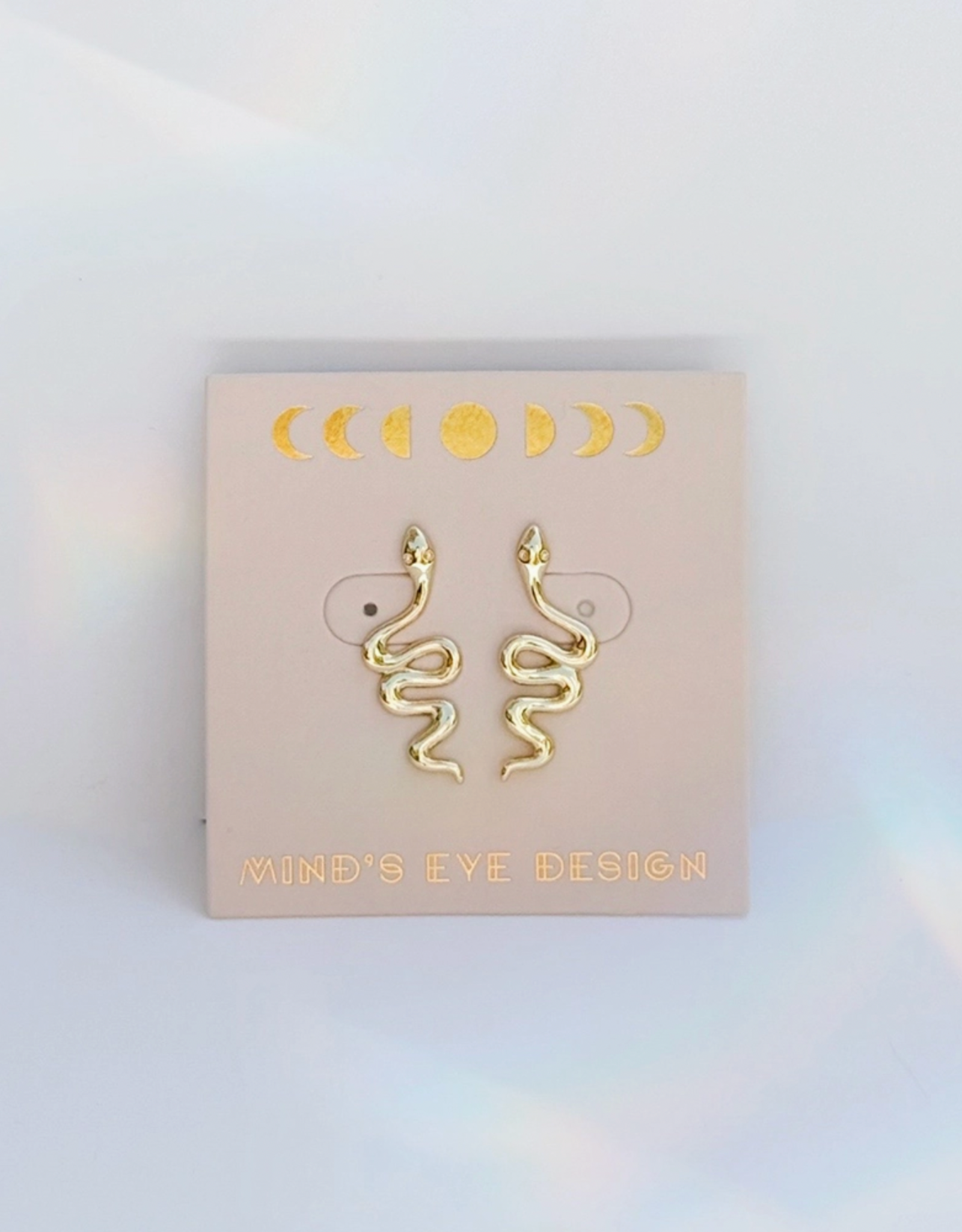 Coiled Serpent Stud Earrings