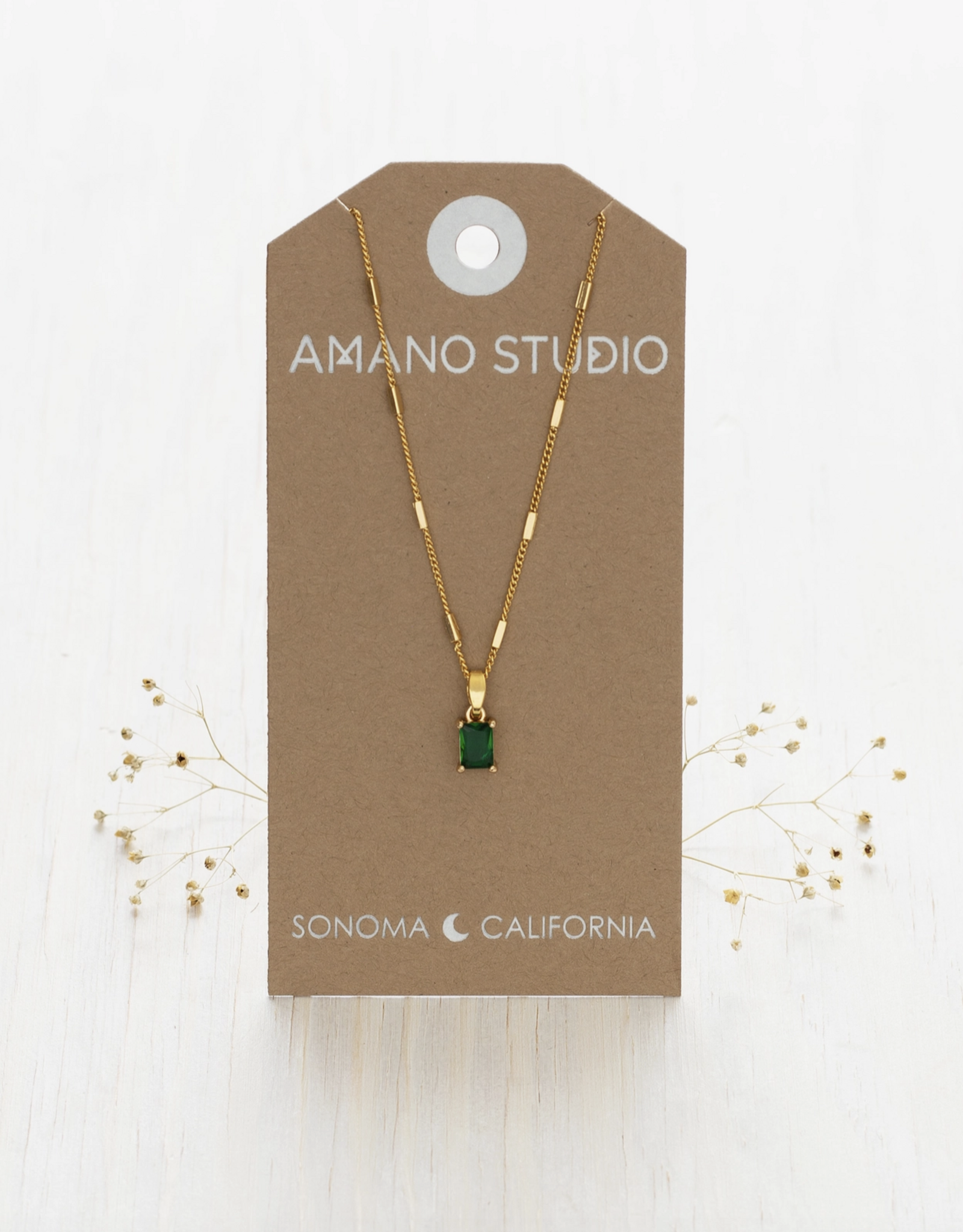 Emerald Holiday Necklace