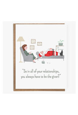 Santa in Therapy Greeting Card