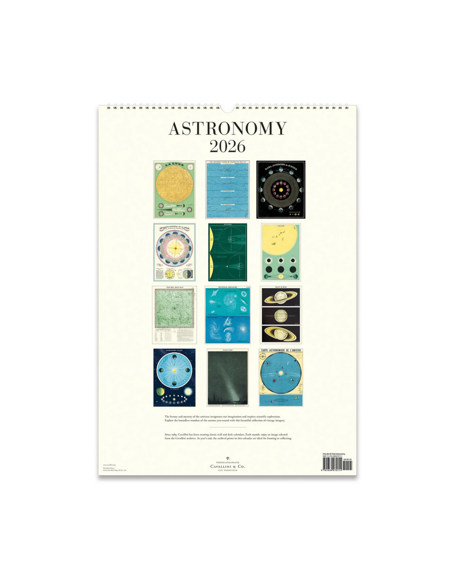 2026 Wall Calendar : Astronomy