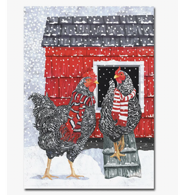Holiday Hens Greeting Card