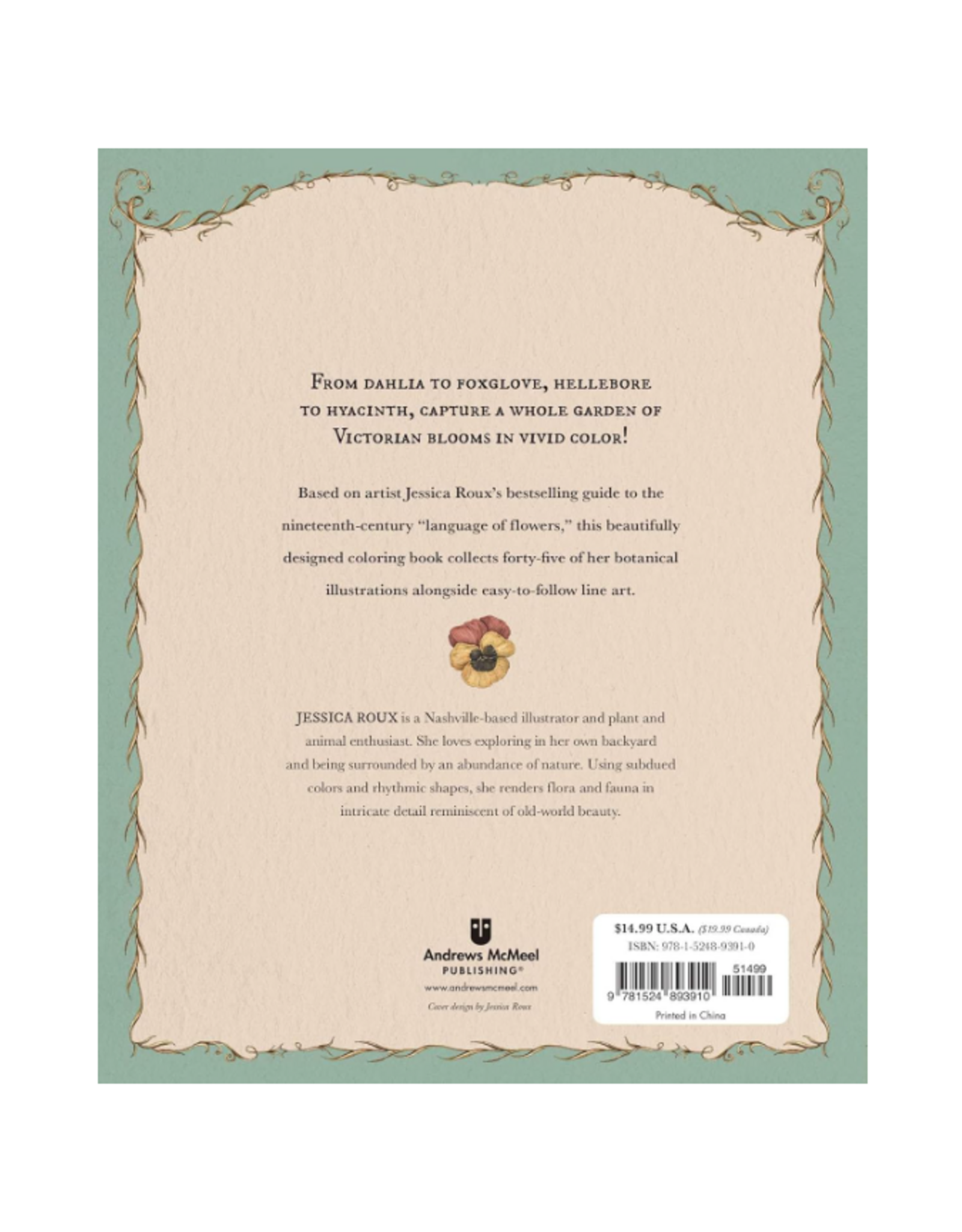 The Floriography Coloring Book