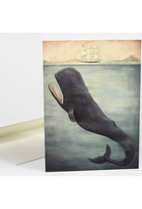 Leviathan Below Whale Greeting Card