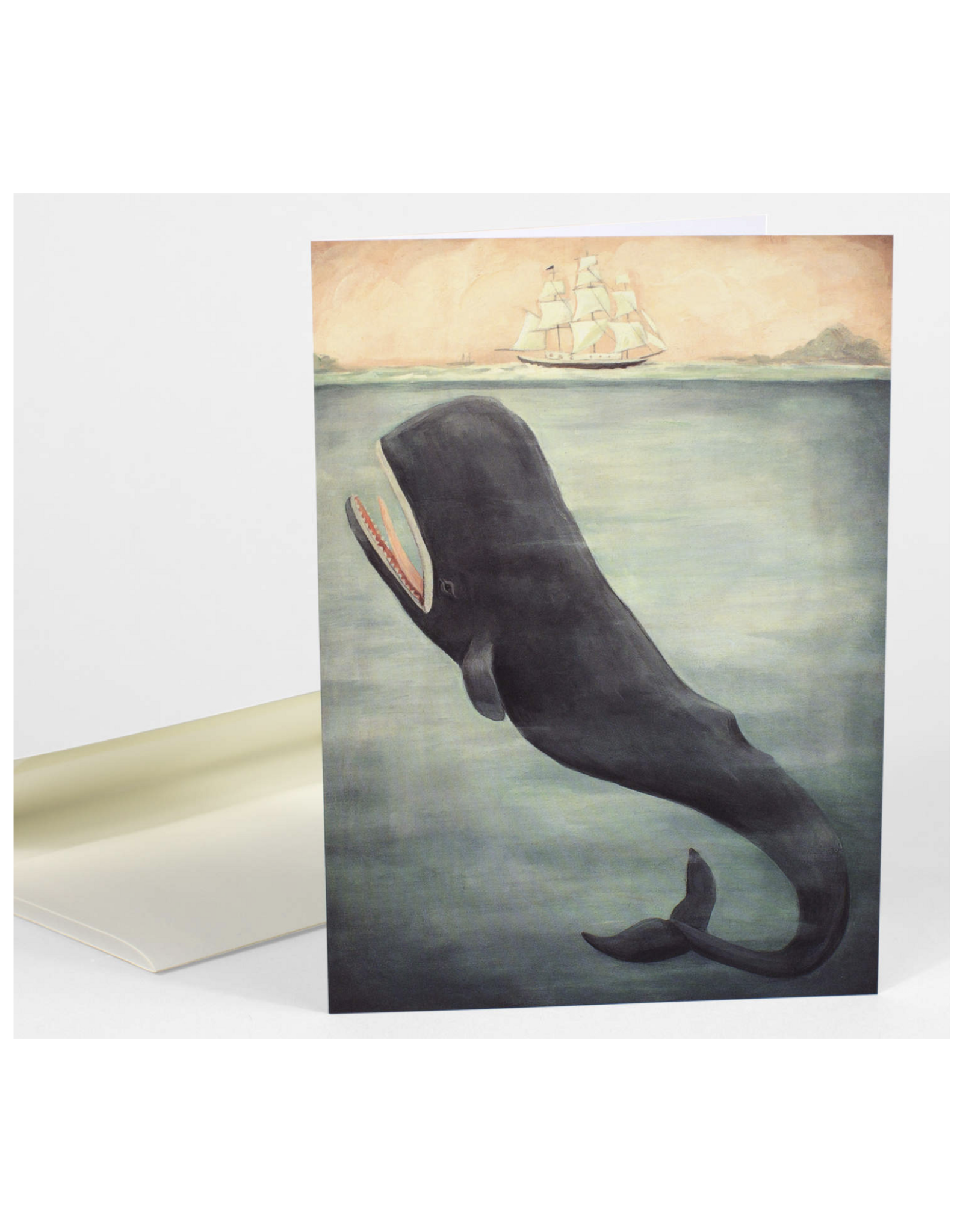 Leviathan Below Whale Greeting Card