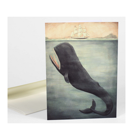 Leviathan Below Whale Greeting Card