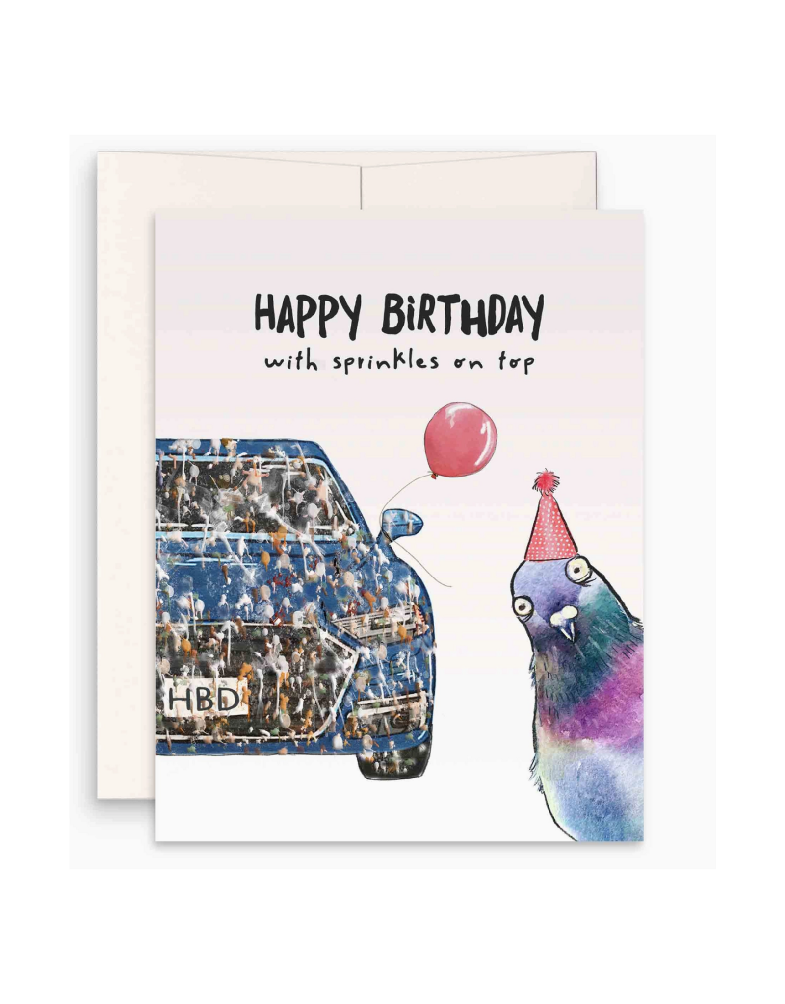 Pigeon Birthday Sprinkles Greeting Card