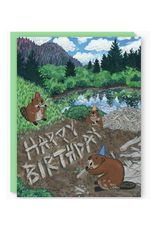 Beaver Dam Birthday Greeting Card