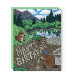 Beaver Dam Birthday Greeting Card