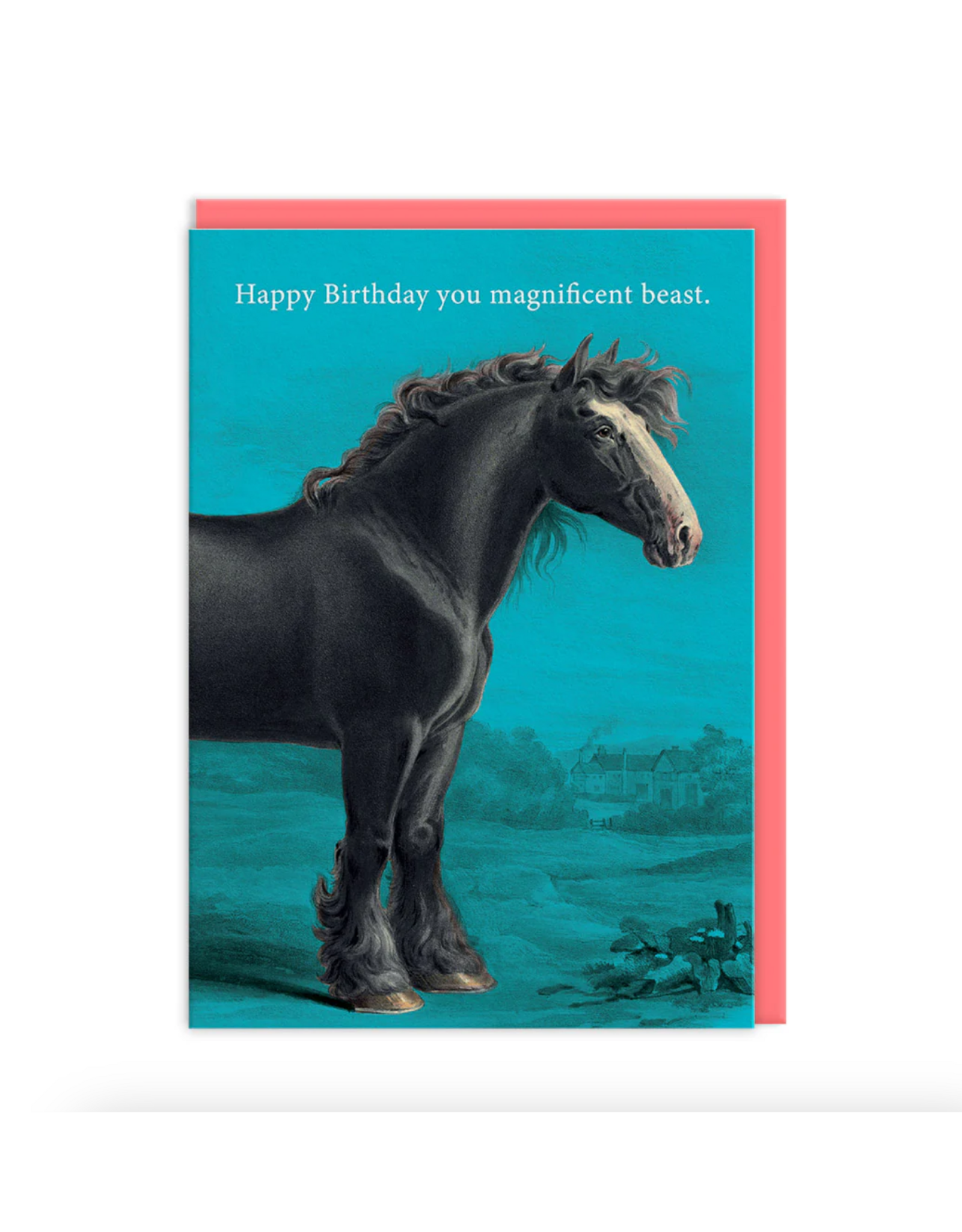 Magnificent Beast Horse Birthday Greeting Card