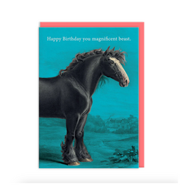 Magnificent Beast Horse Birthday Greeting Card