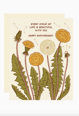 Dandelion Anniversary Greeting Card