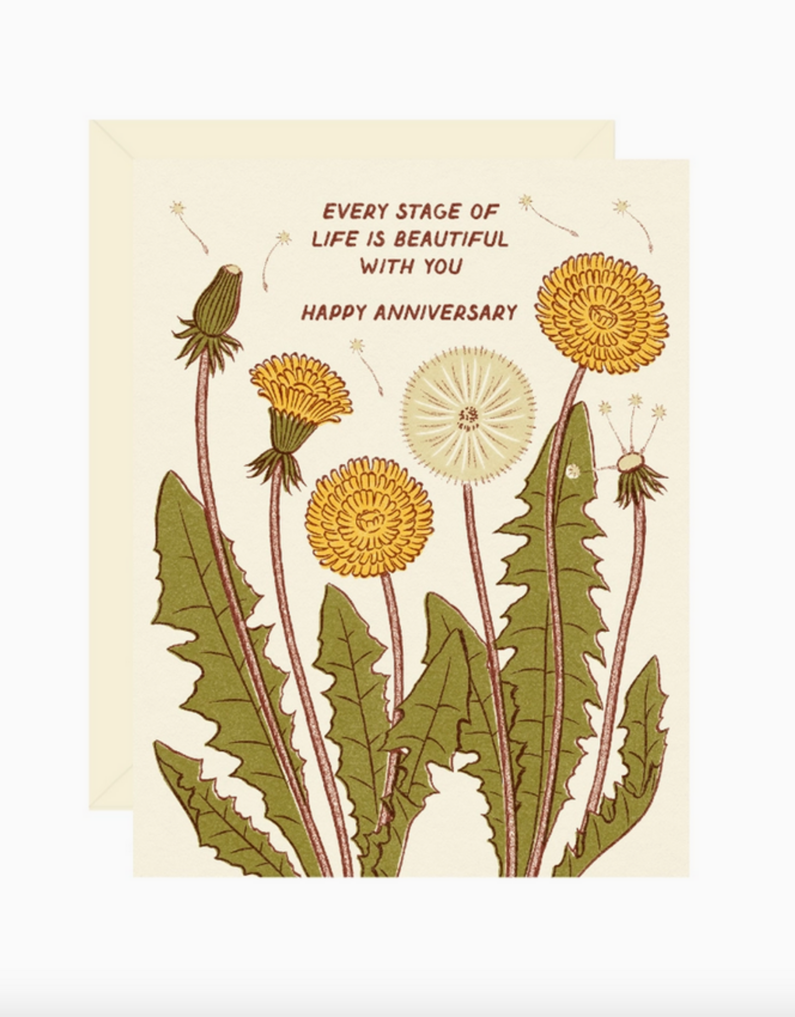 Dandelion Anniversary Greeting Card