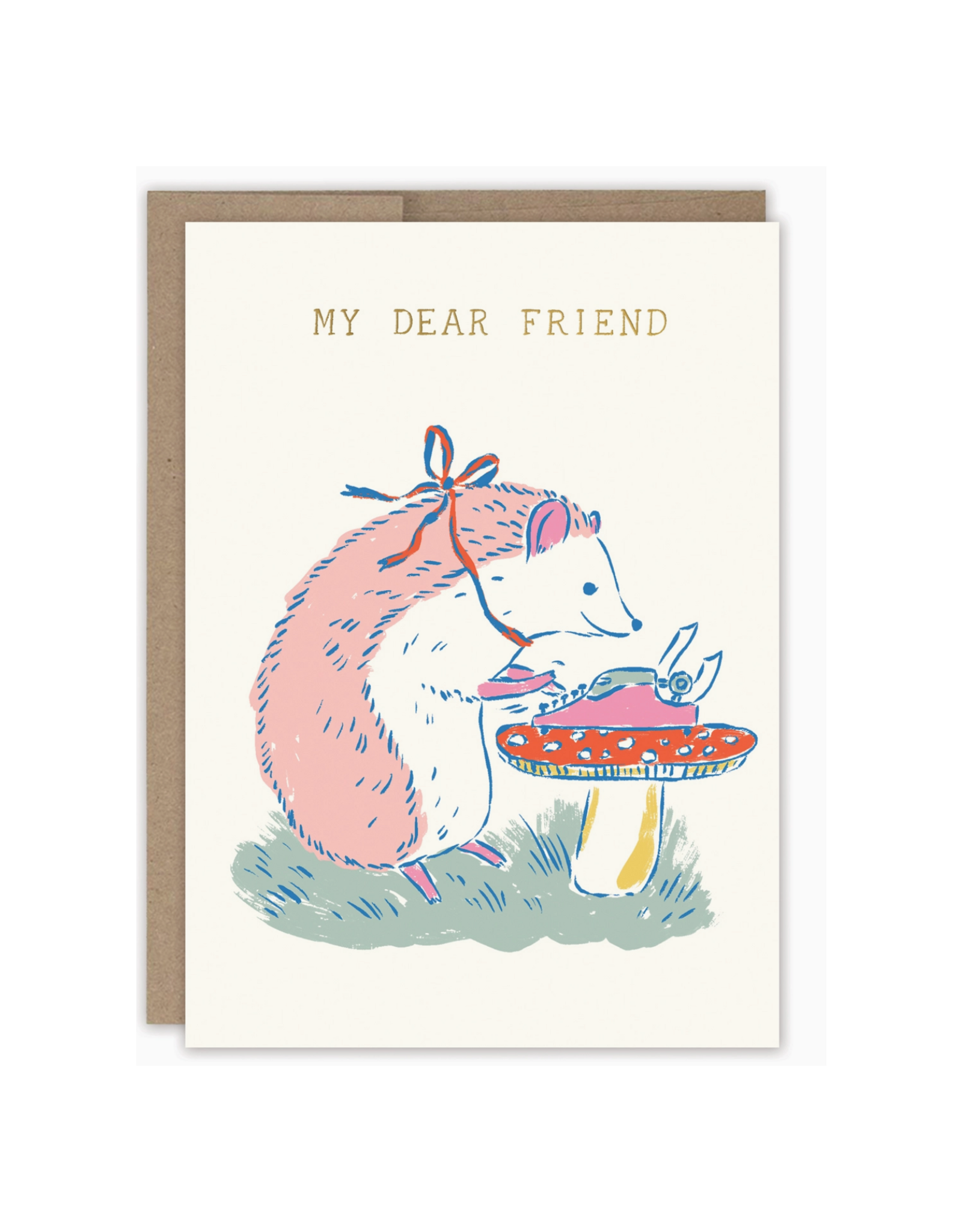 My Dear Friend Hedgehog Greeting Card