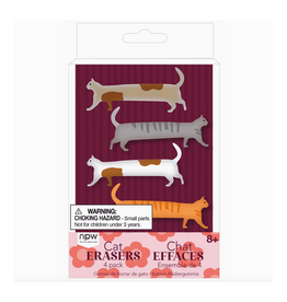 Cat Erasers Set of 4