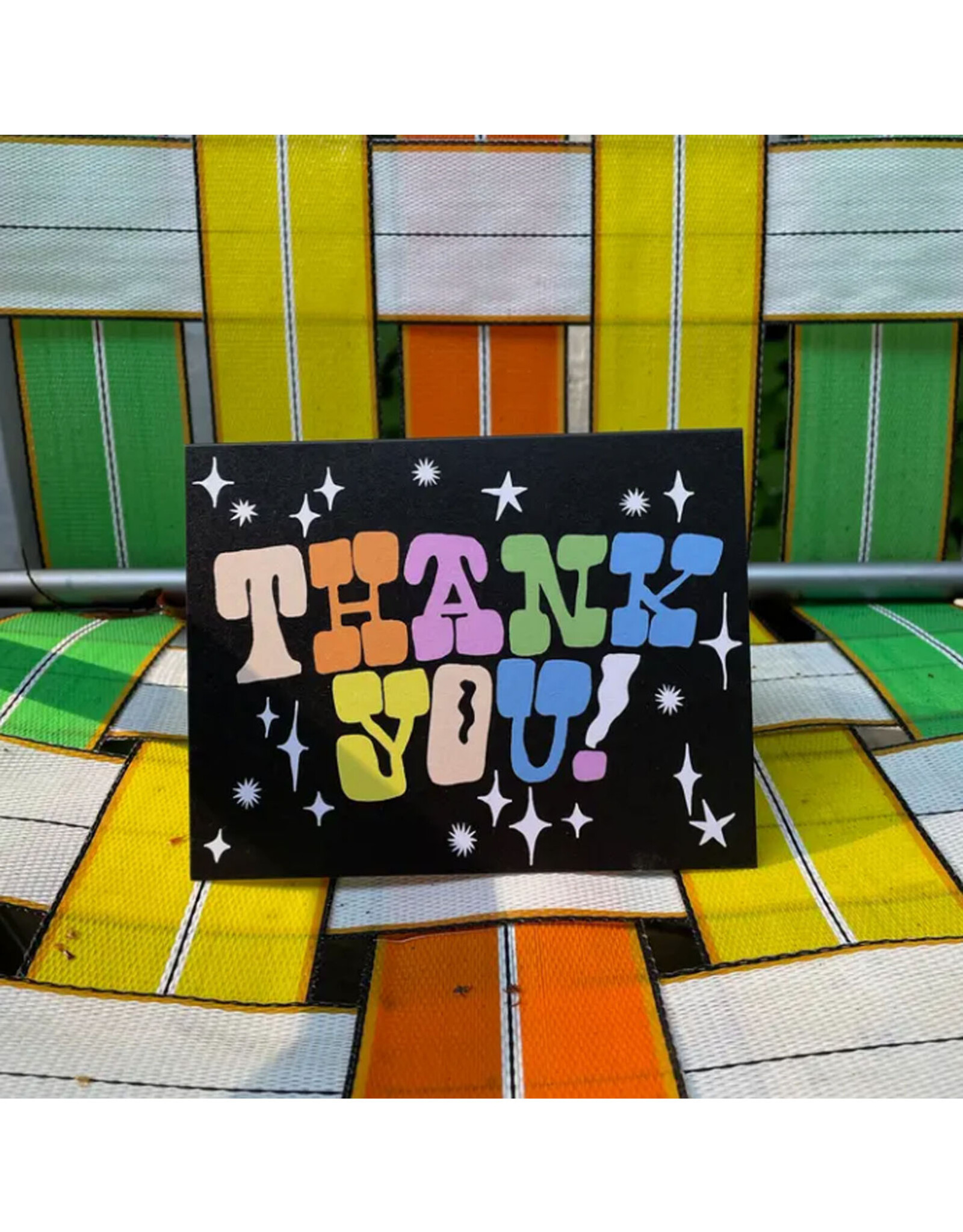 Colorful Western Thank You Greeting Card