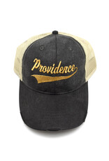 Athletic Font Providence Black/Gold Dad Hat