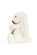 Cream Bunny with Rose