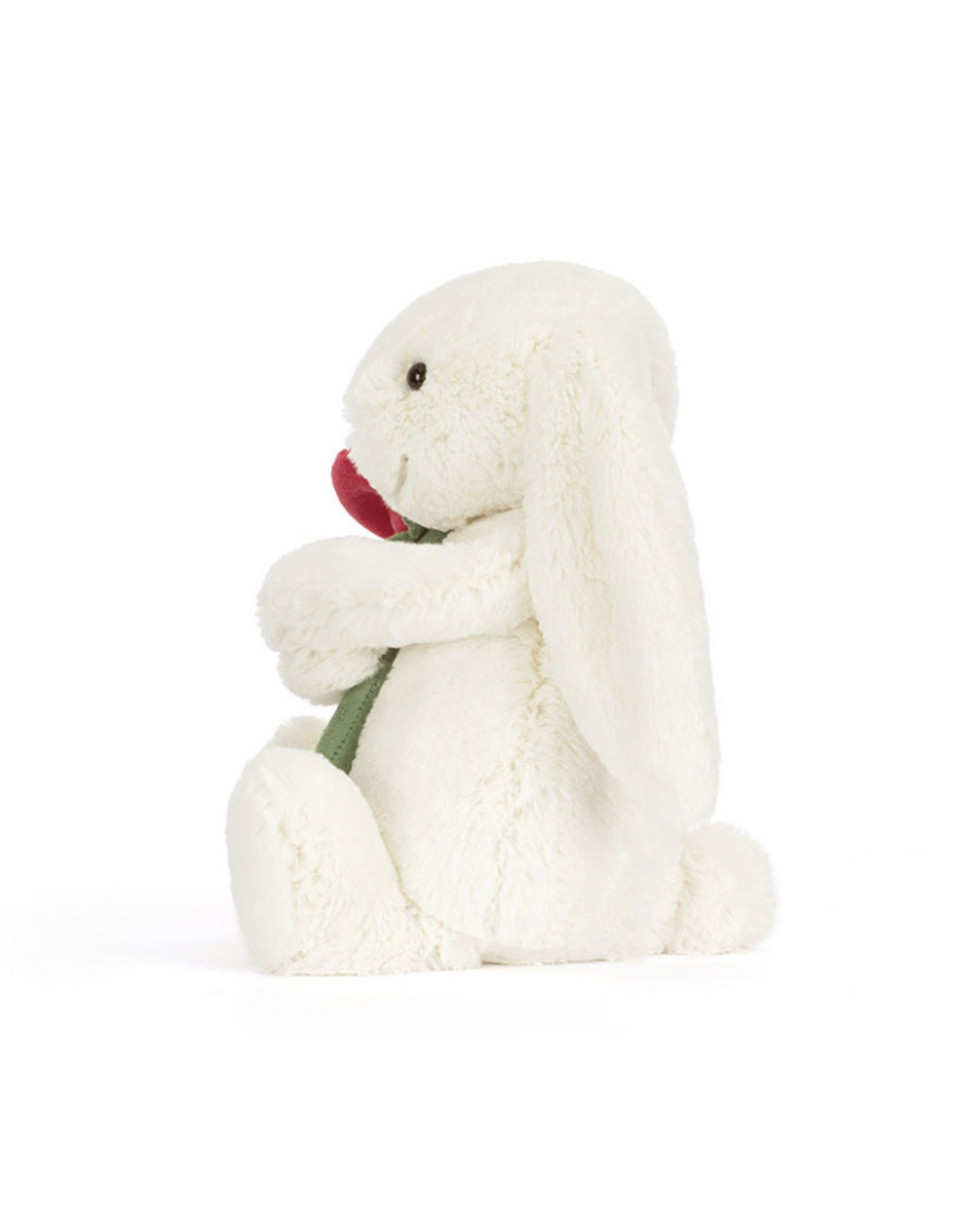 Cream Bunny with Rose