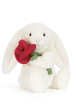 Cream Bunny with Rose